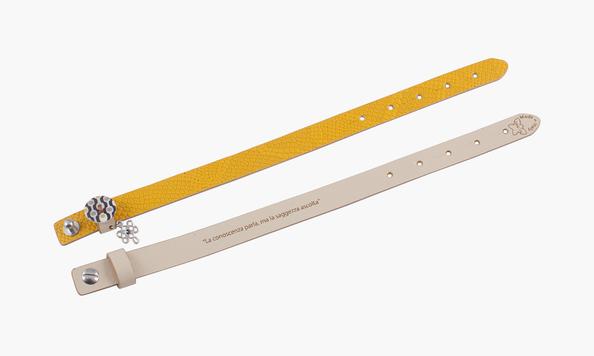 Bracciale Riflessione & Saggezza / Giallo - immagine 2
